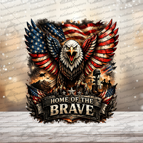Home of the Brave UV DTF Decal-D331