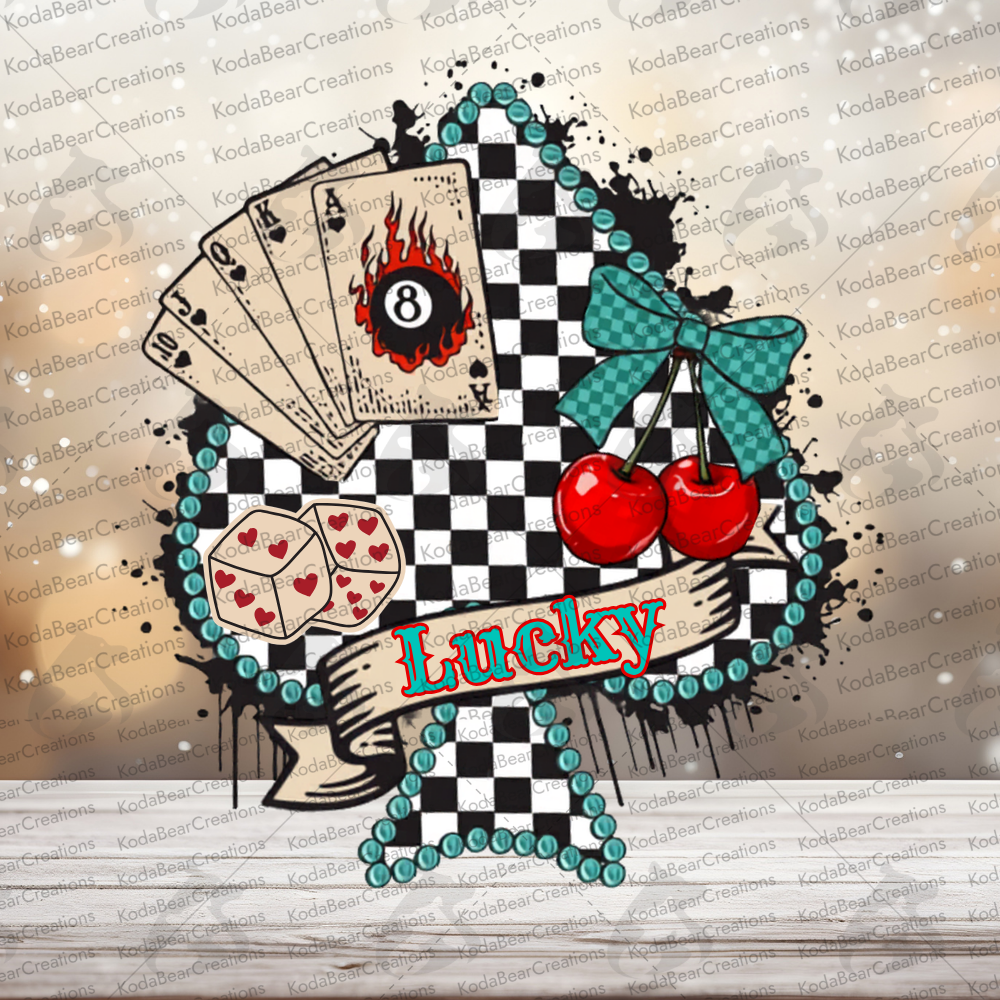 Lucky Spade 2 UV DTF Decal-D348