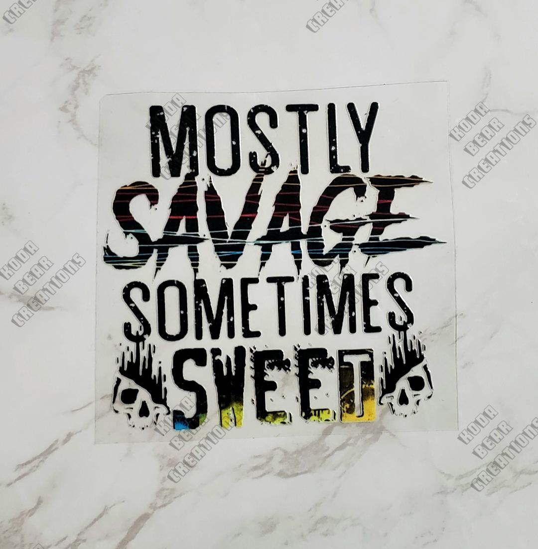 Mostly Savage Decal
