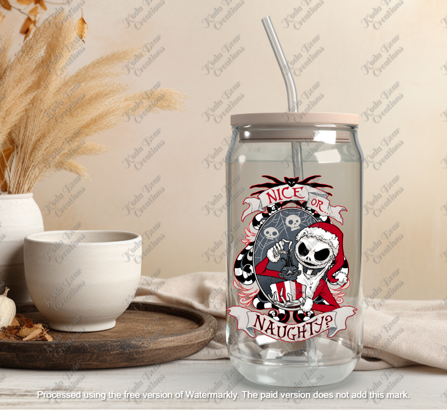 Naughty or Nice Skellie Decal