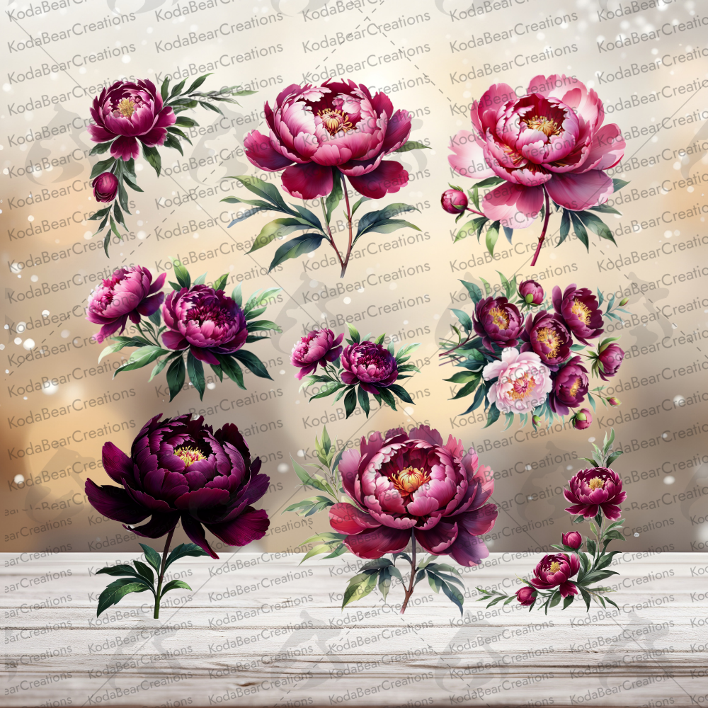 Peony Element Sheet-E075