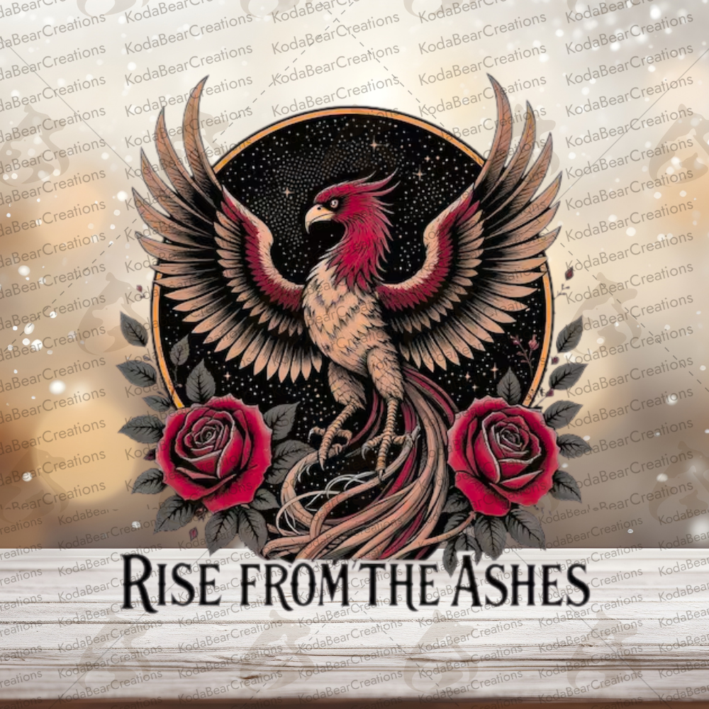 Rise From the Ashes UV DTF Decal-D295