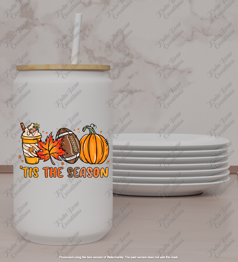 Tis the Season (football) UV DTF Decal