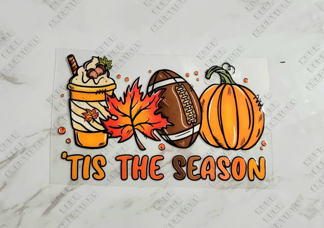 Tis the Season (football) UV DTF Decal