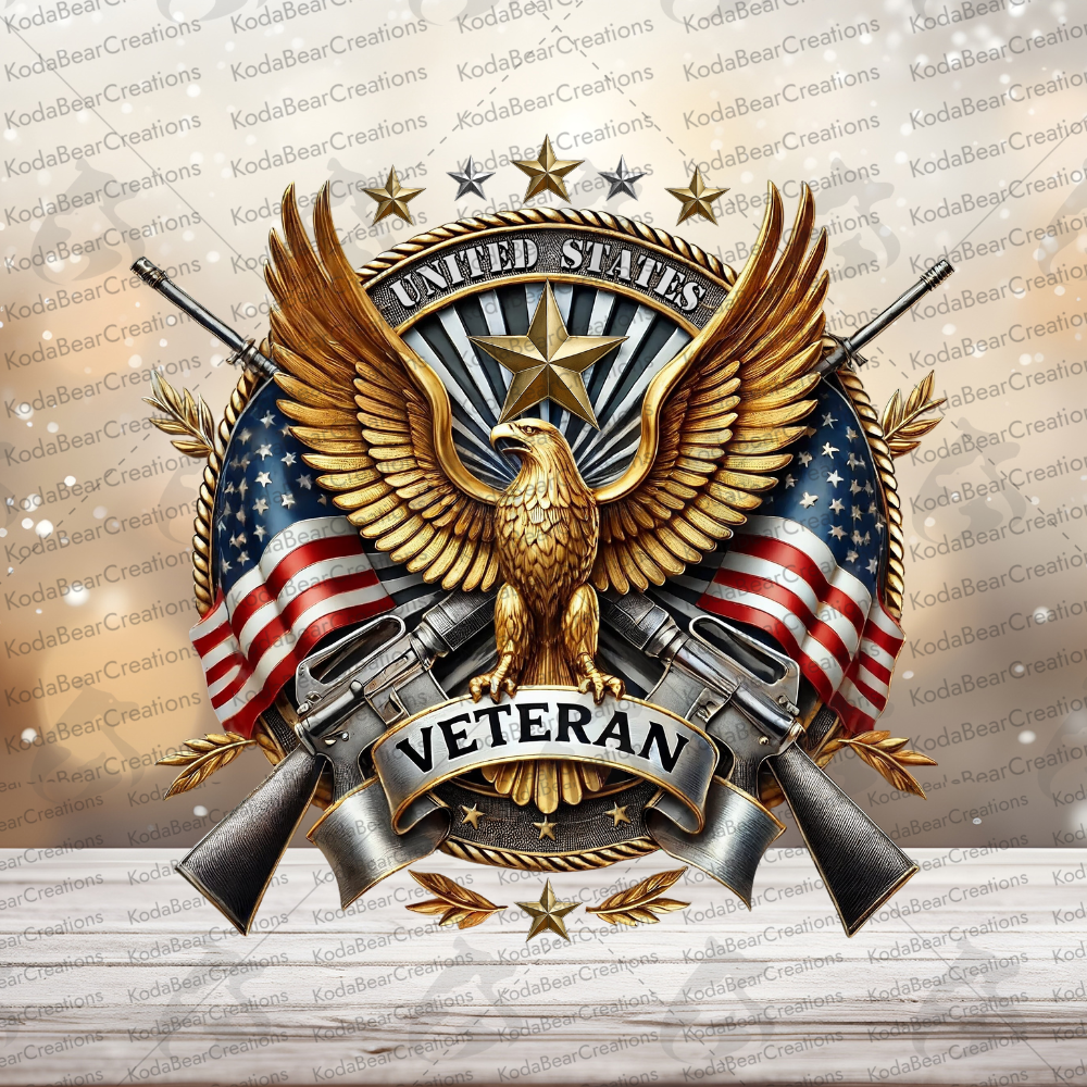 US Veteran UV DTF Decal-D316