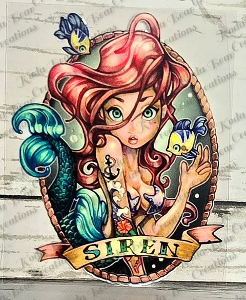 Siren UV DTF Decal