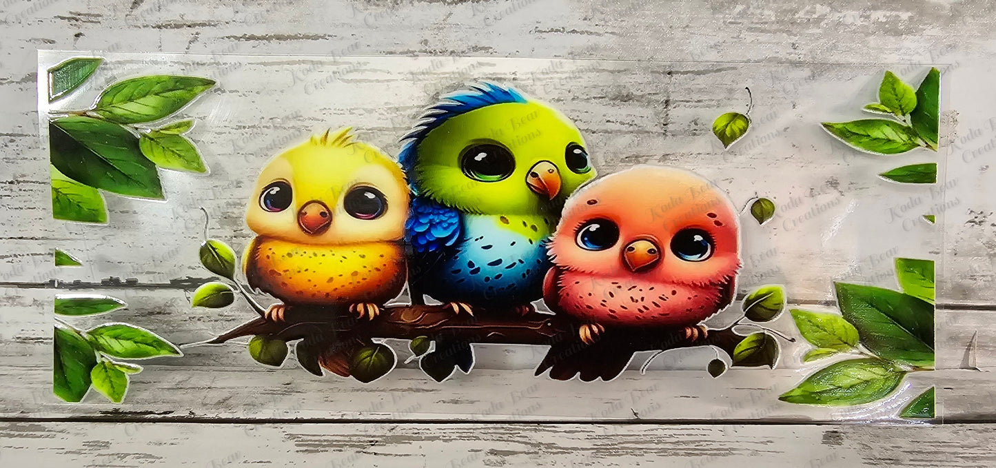 Bird Trio 16oz wrap-W007