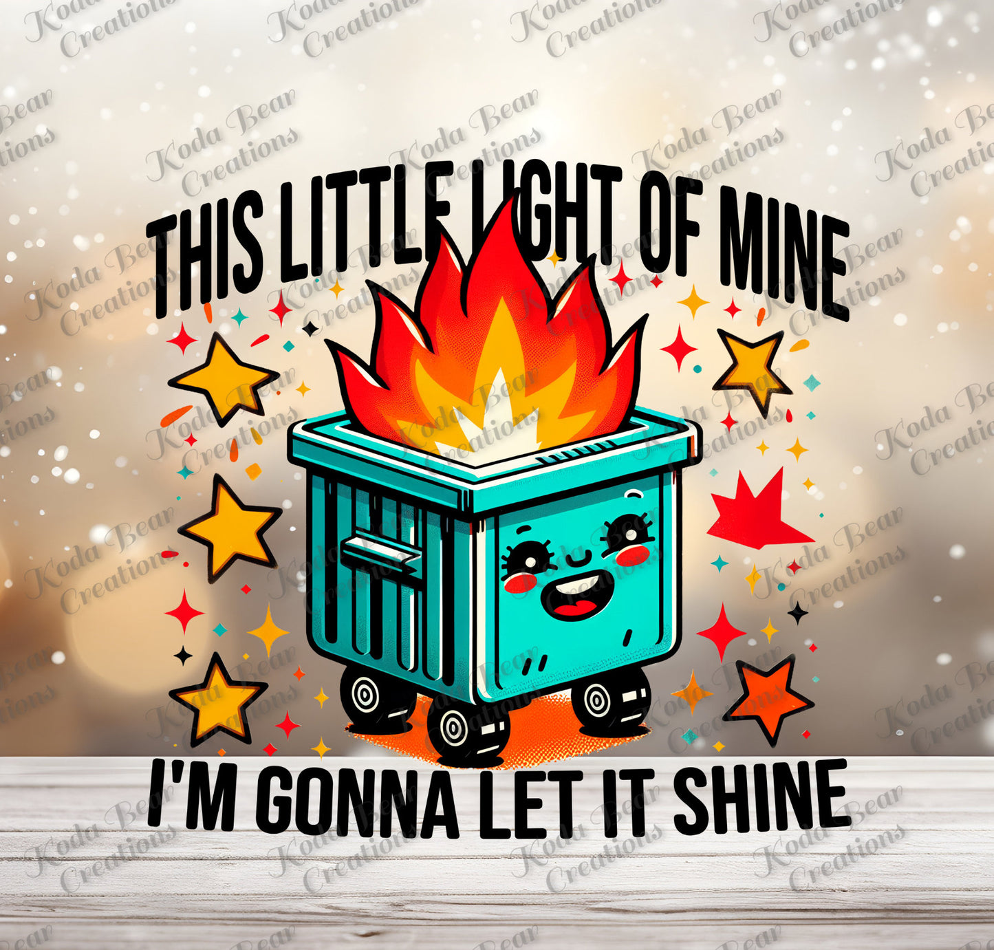 I'm Gonna Let It Shine UV DTF Decal-D009