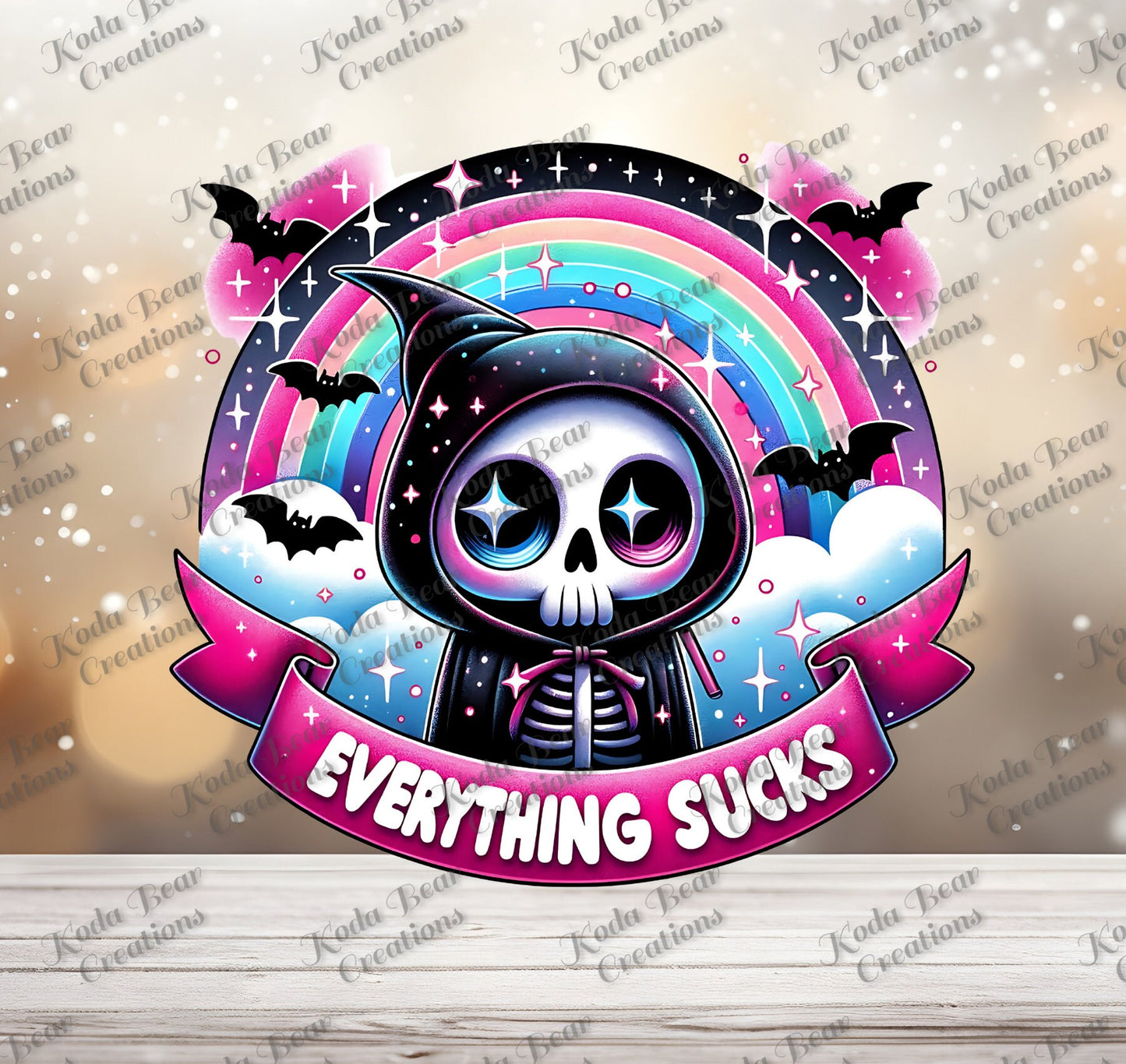Everything Sucks UV DTF Decal-D163