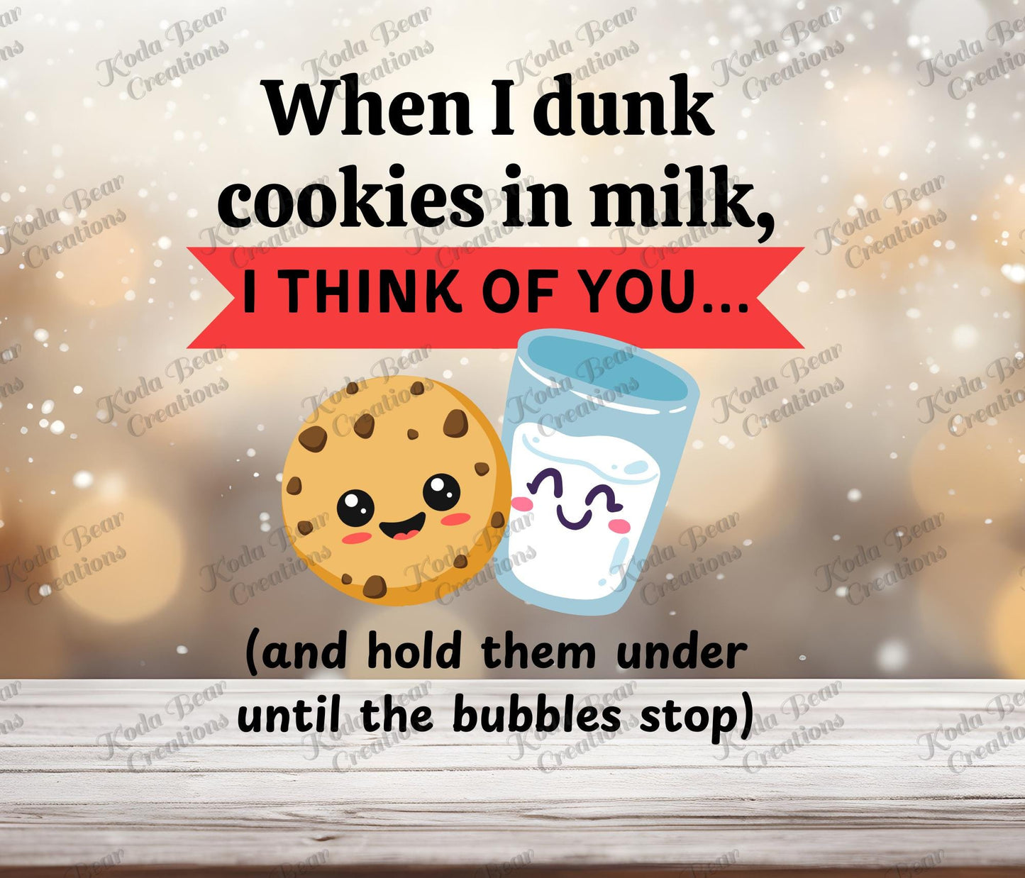 Milk and Cookie UV DTF Decal-D138