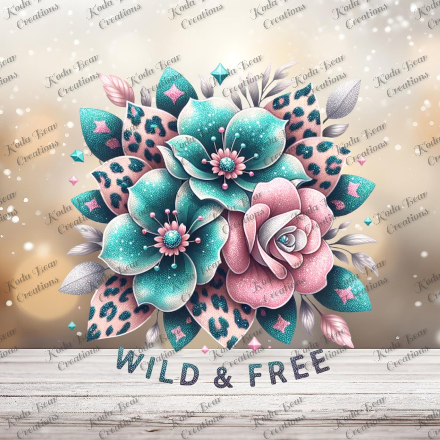 Wild & Free UV DTF Decal-D036