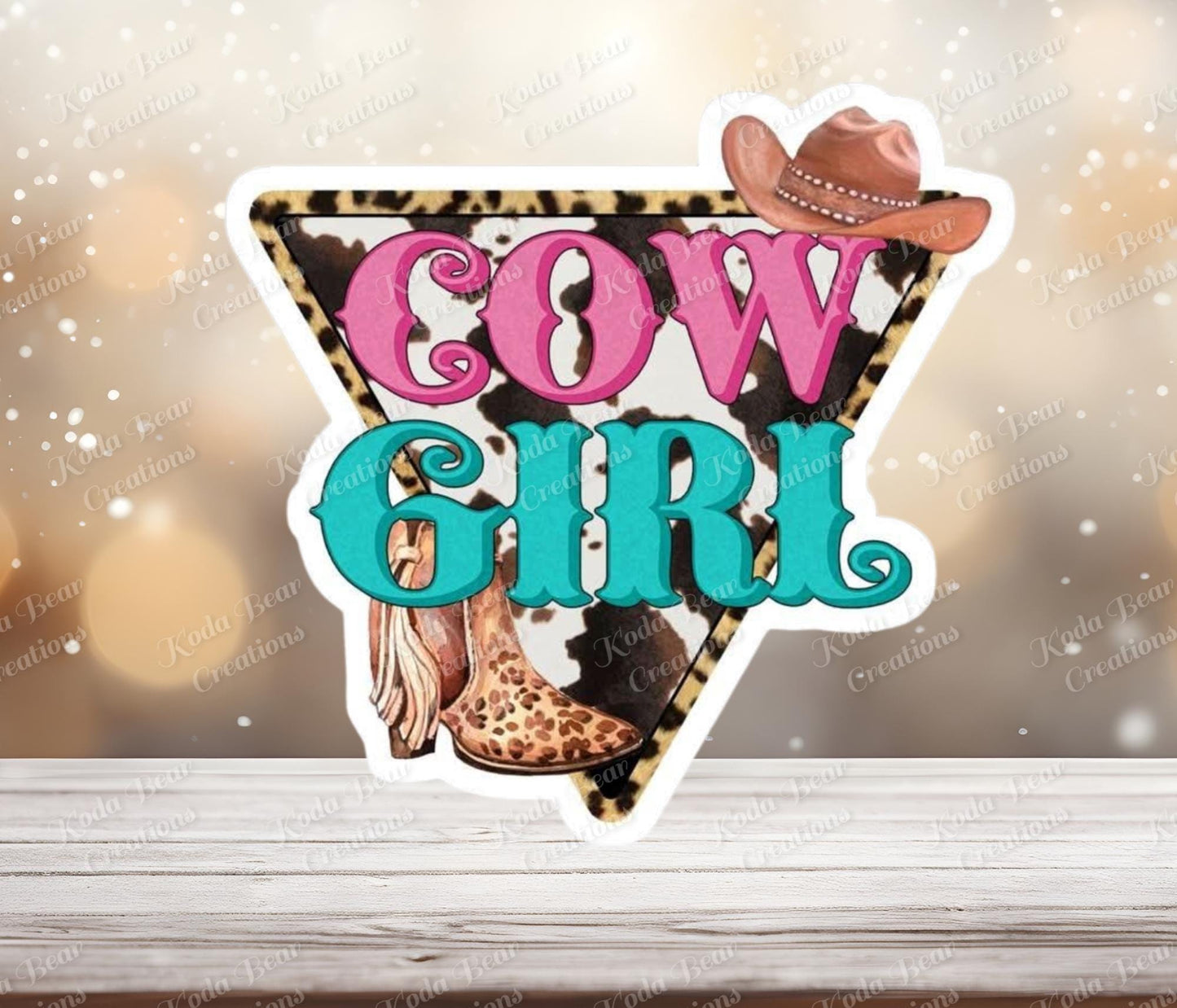 Cowgirl UV DTF Decal-D208