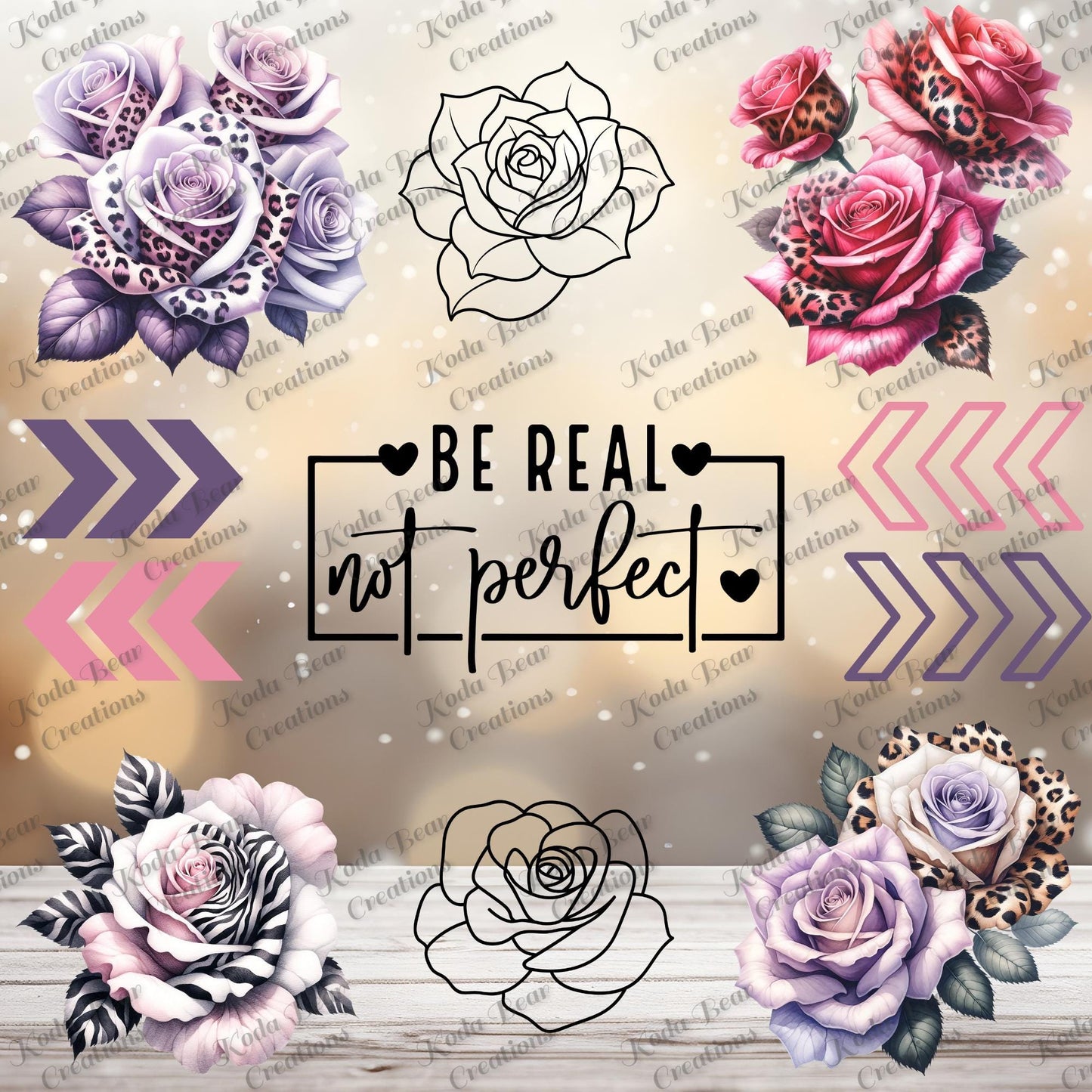 Be Real Element UV DTF Decal Sheet-E046
