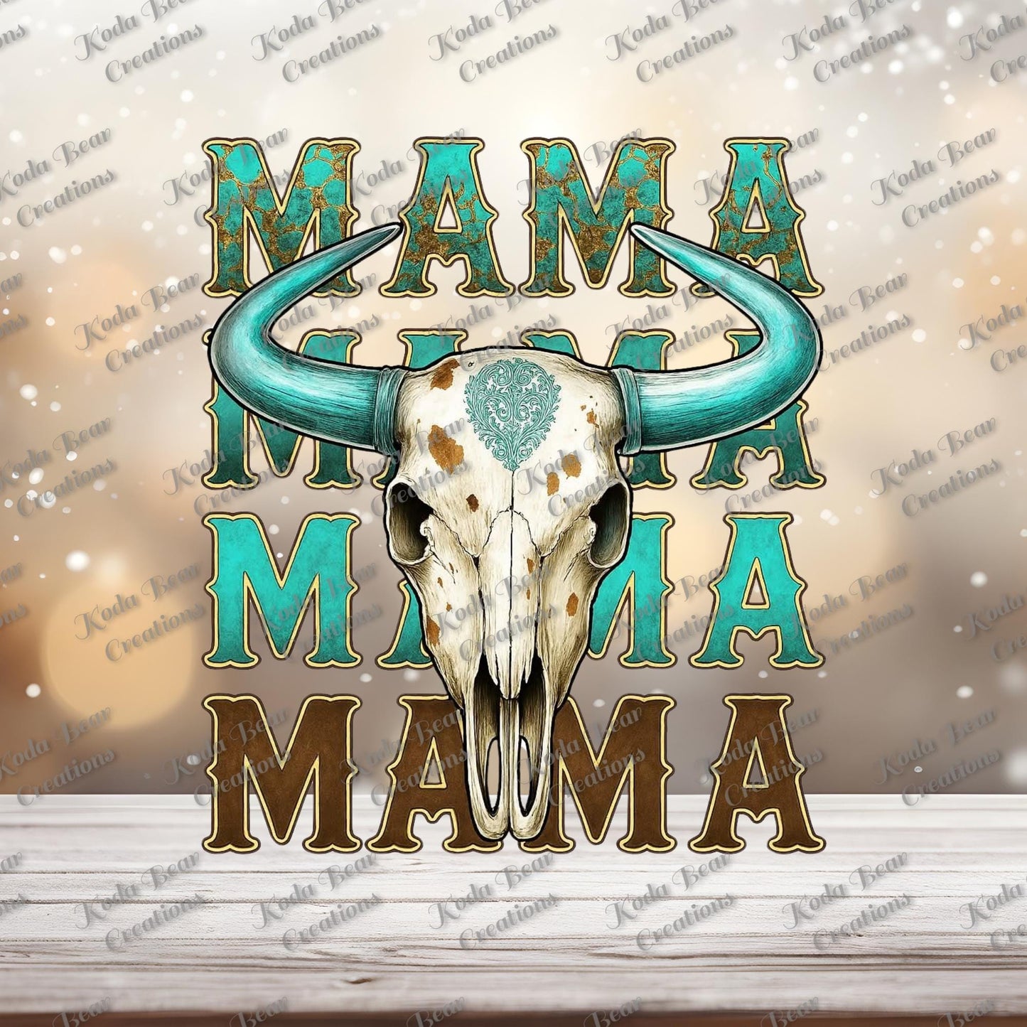 Mama Western UV DTF Decal-D167