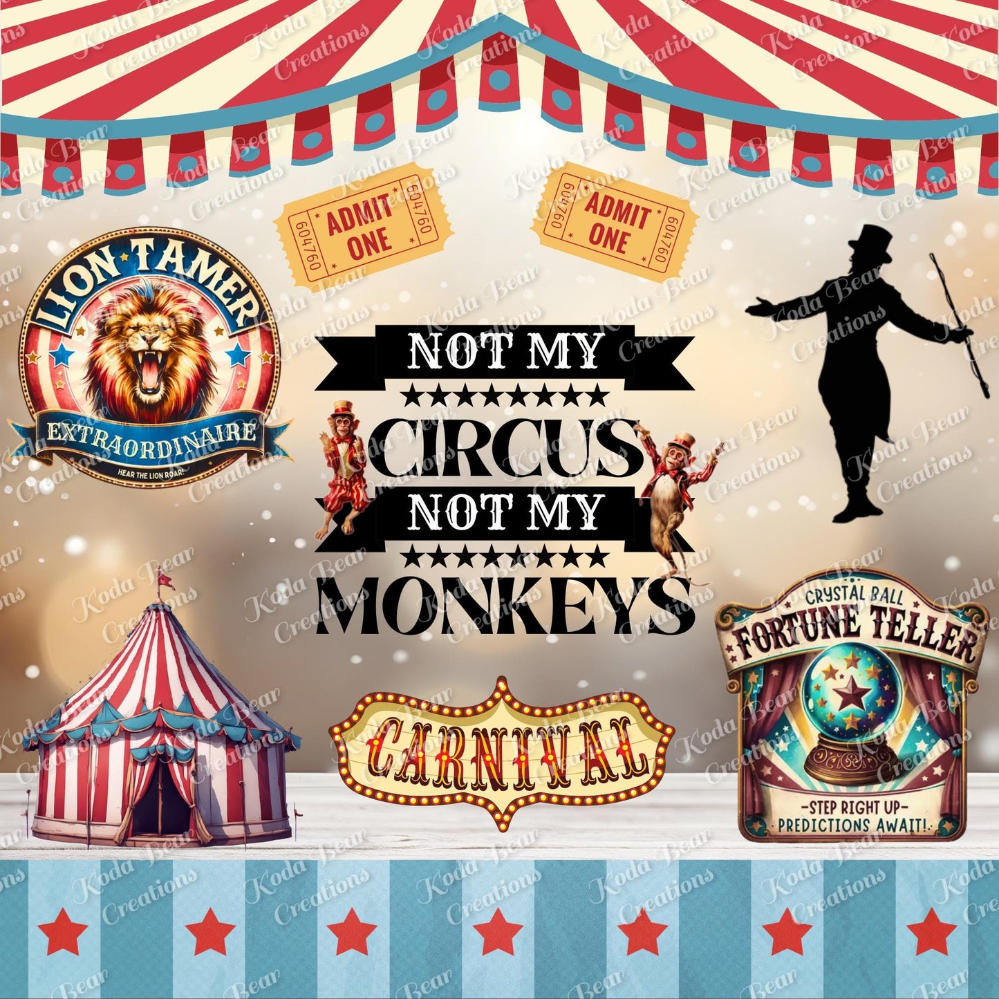 Circus Big Element Sheet-E018