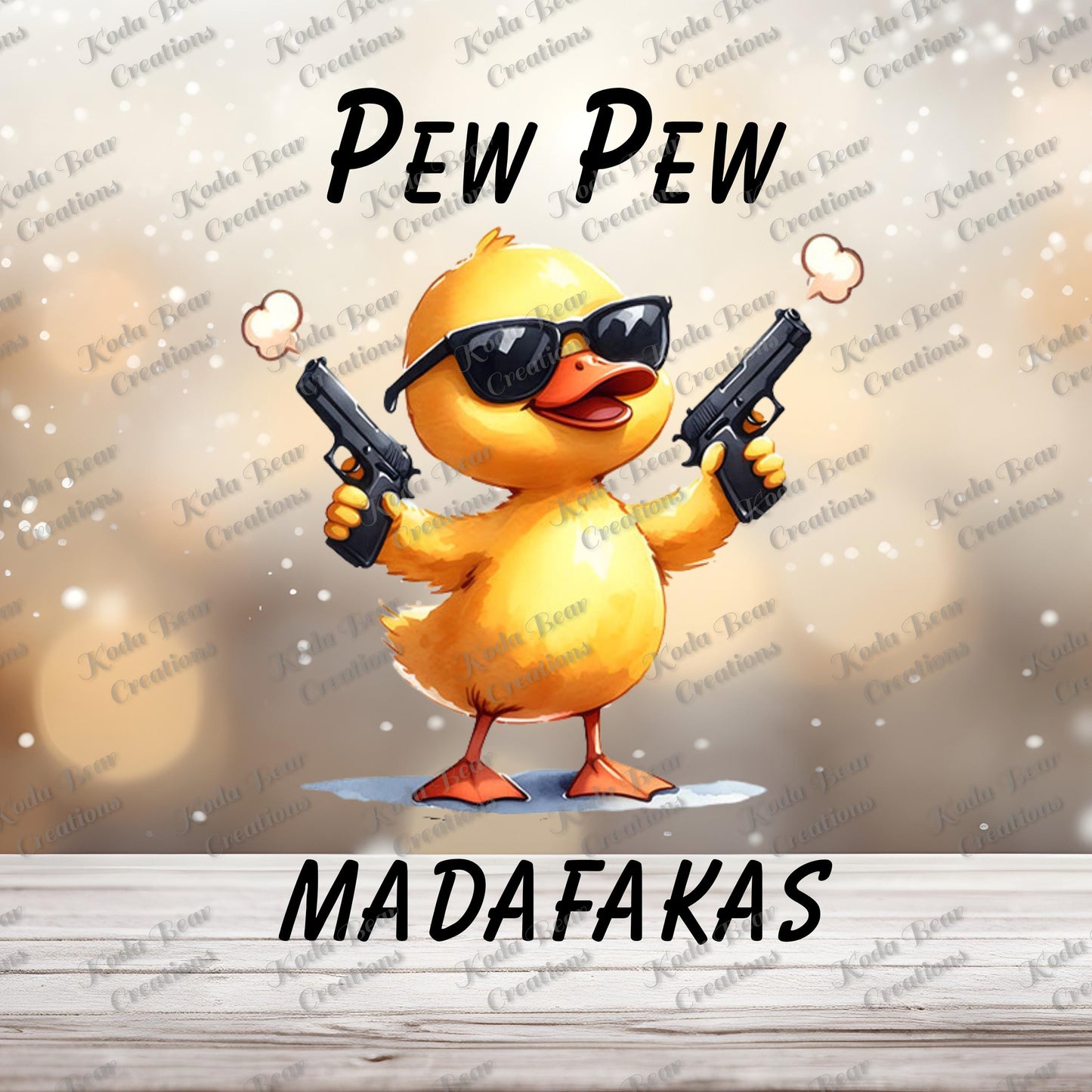 Pew Pew DTF Decal-D220