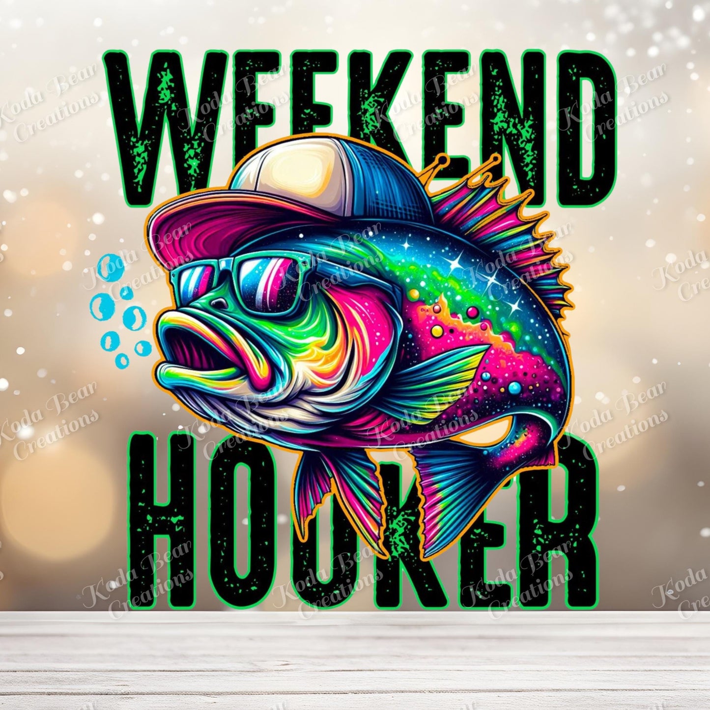 Weekend Hooker UV DTF Decal-D171