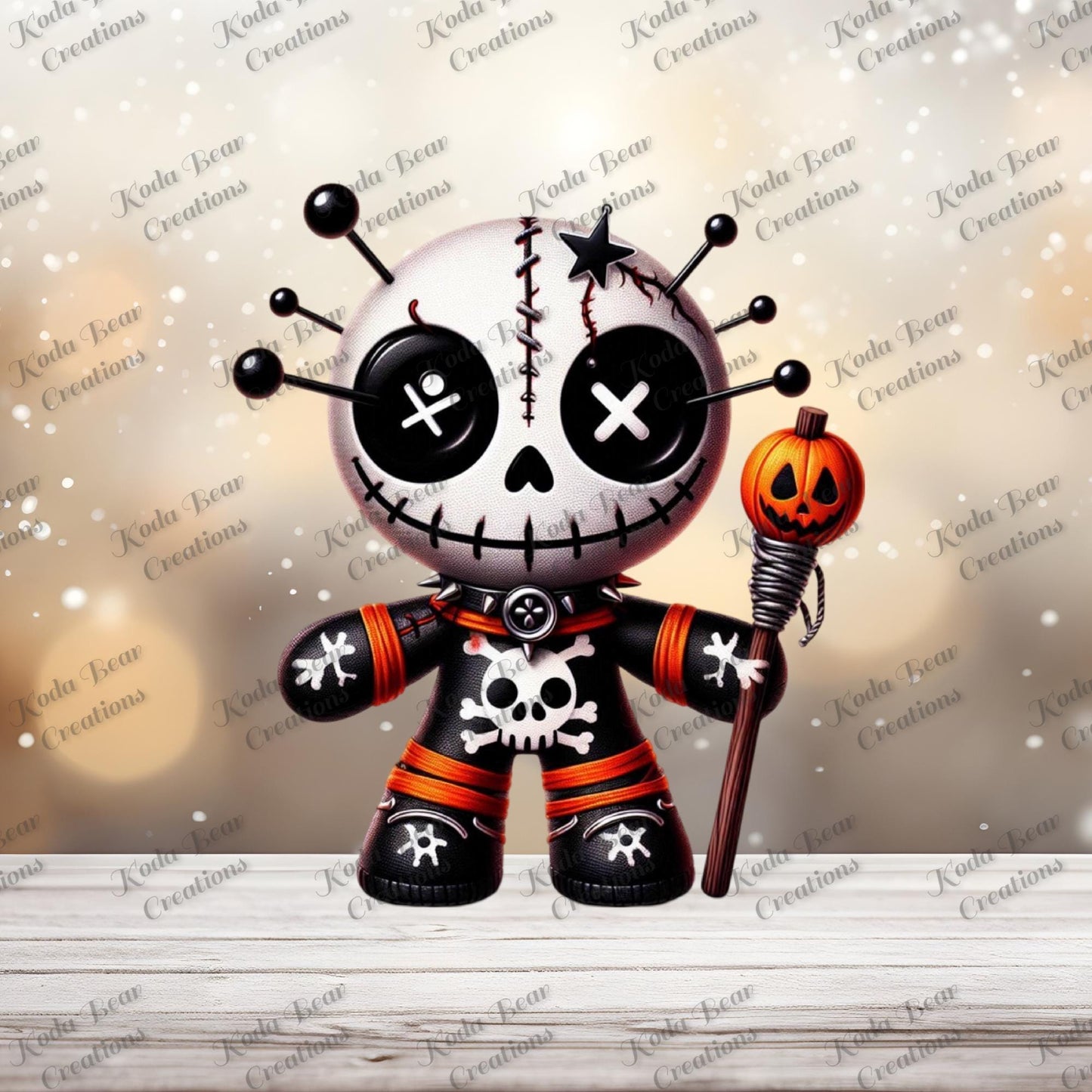 Halloween Voodoo Doll UV DTF Decal