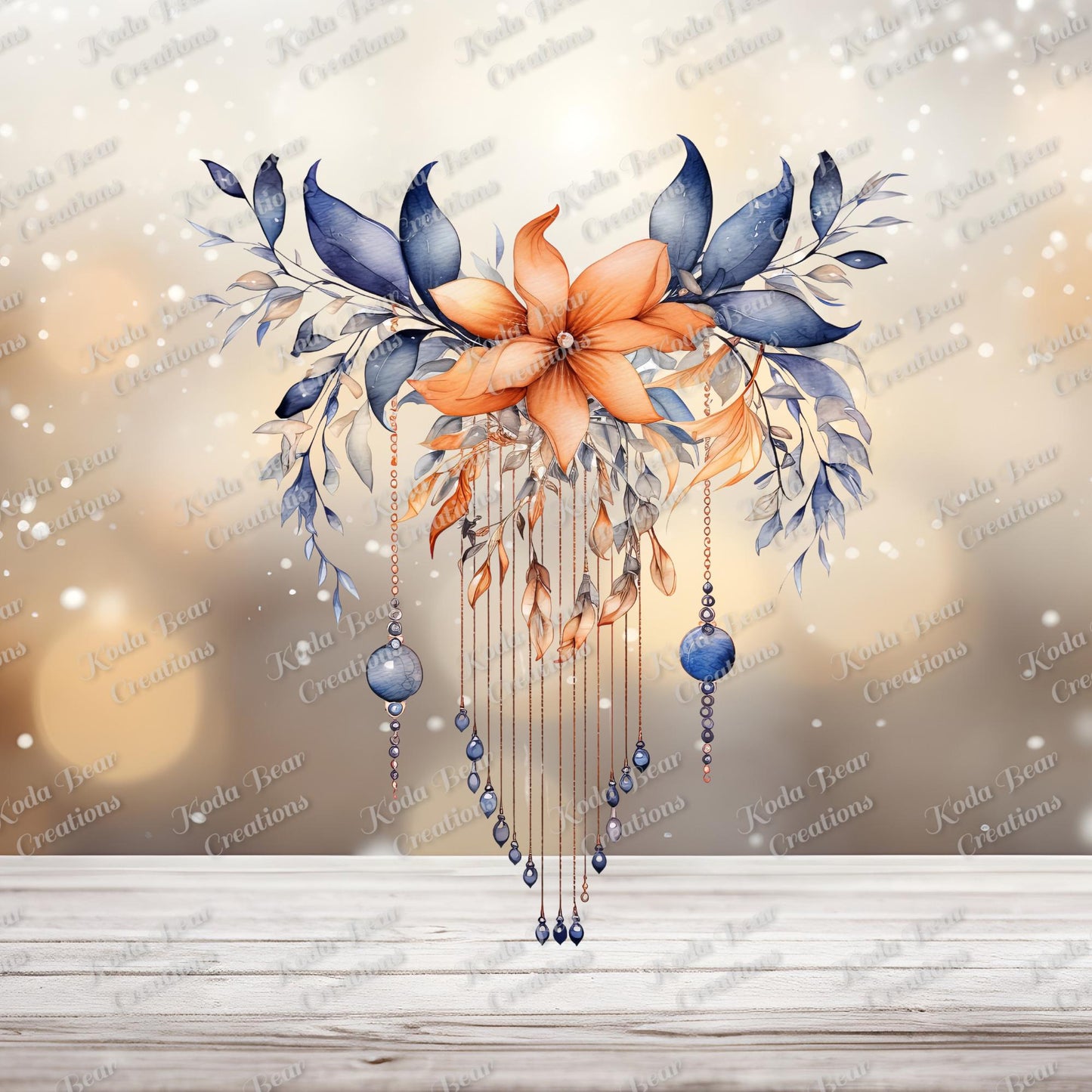 Boho Floral 2 UV DTF Decal-D117
