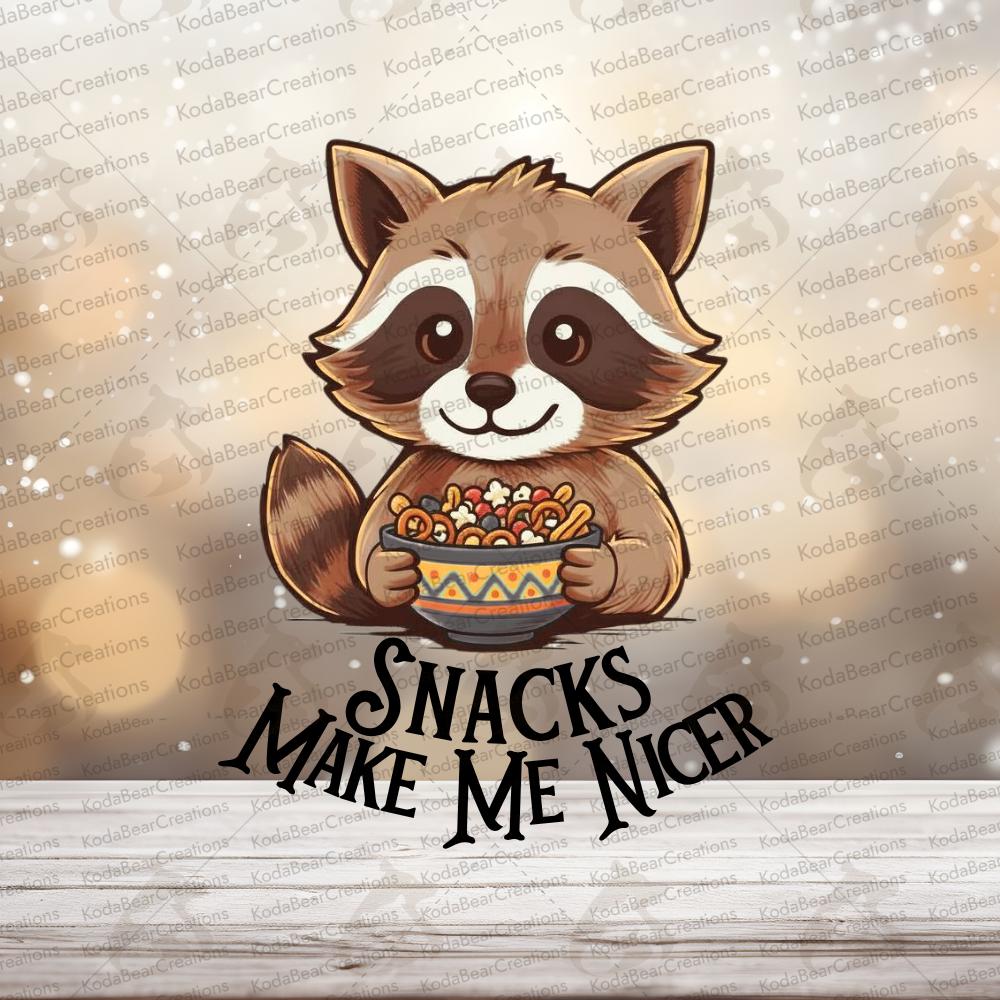 Snack Make Me Nicer UV DTF Decal-D160