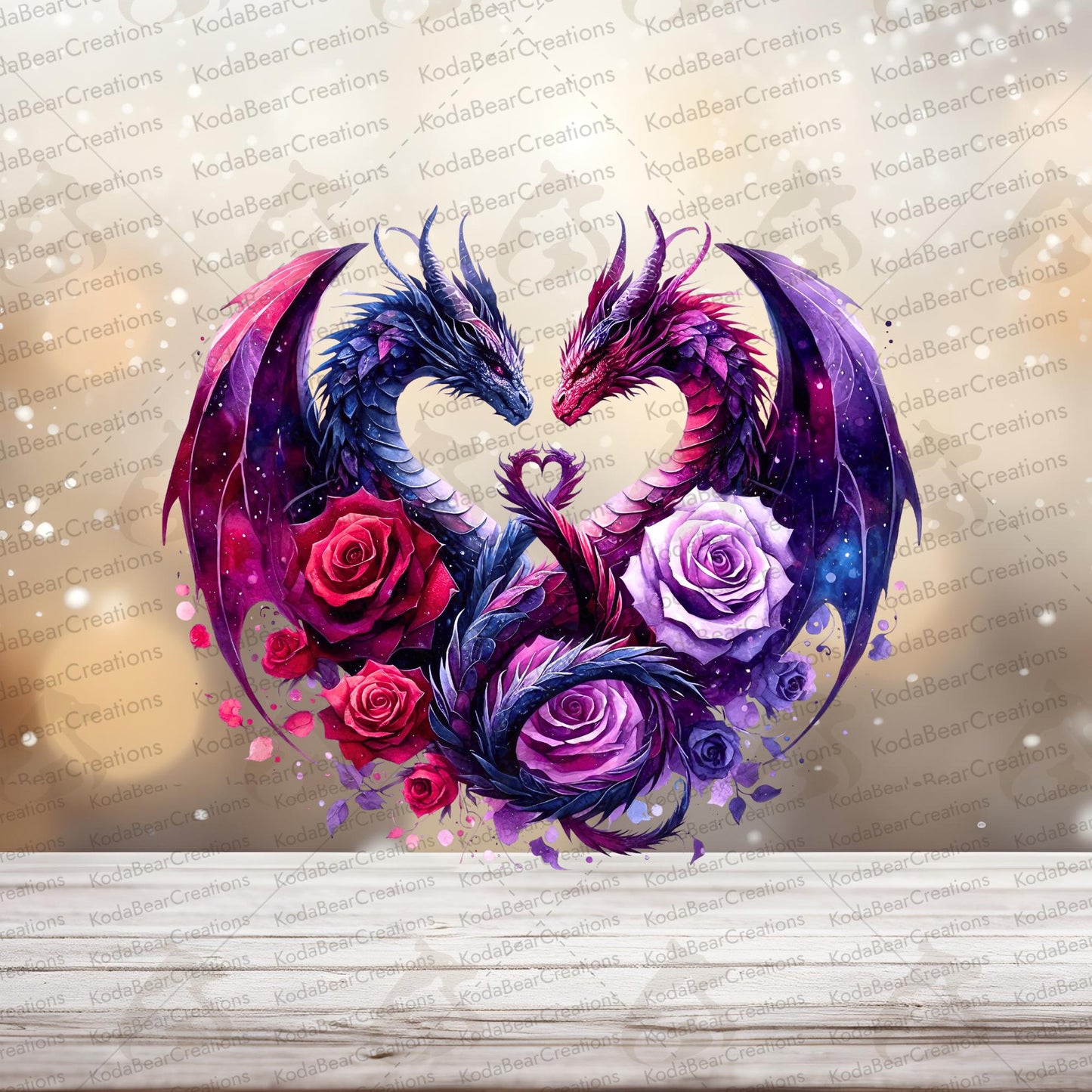Dragon Love DTF Decal-D246