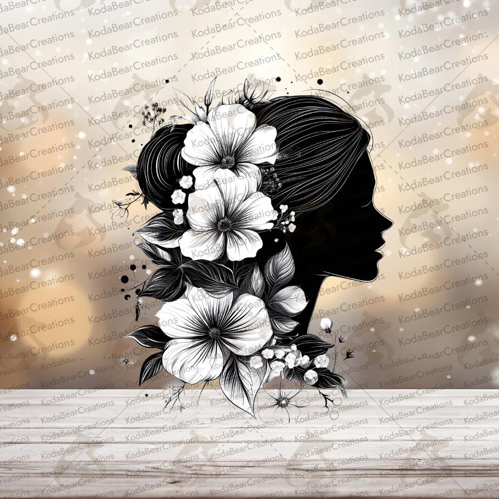 Woman Silhouette UV DTF Decal-D262
