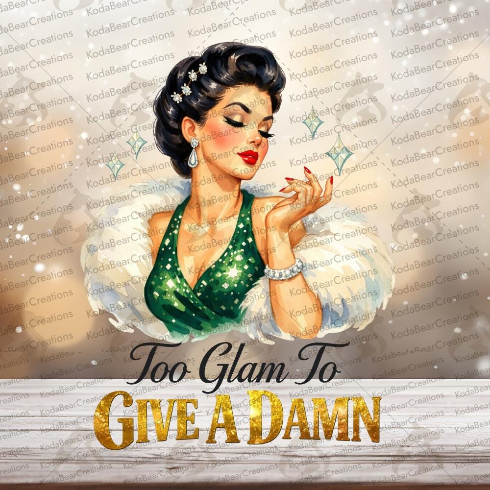 Too Glam UV DTF Decal-D278