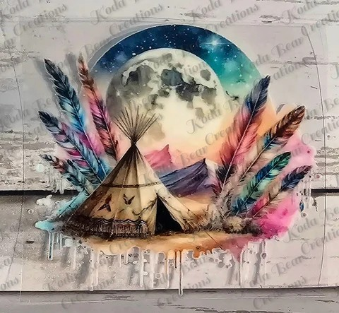 Native Moon UV DTF Decal
