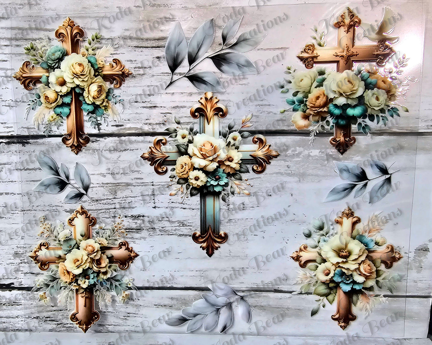 Floral Cross Element Sheet