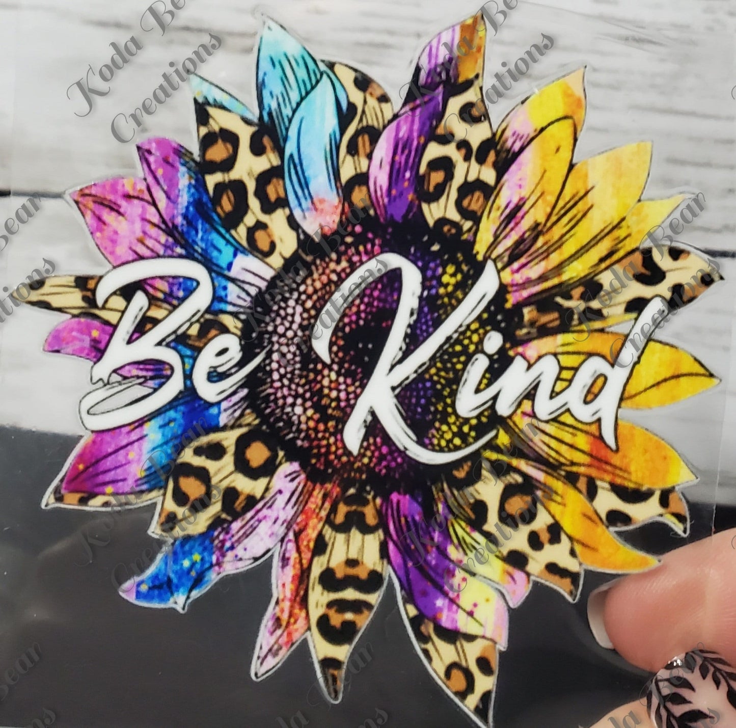 Be Kind Sunflower Decal