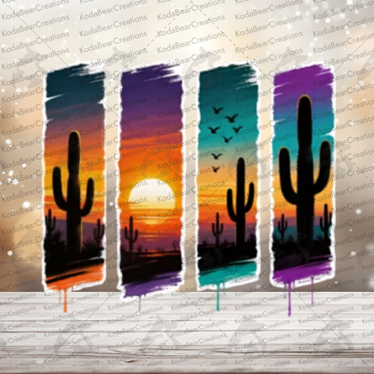 Desert Brushstrokes UV DTF Decal-D319