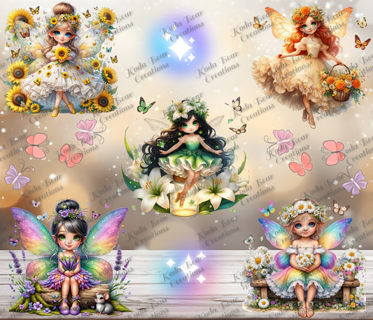 Floral Faries Element Sheet