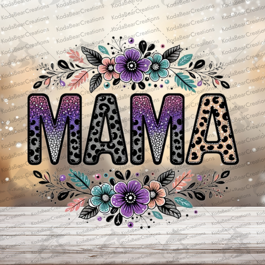 Floral Mama UV DTF Decal-D328