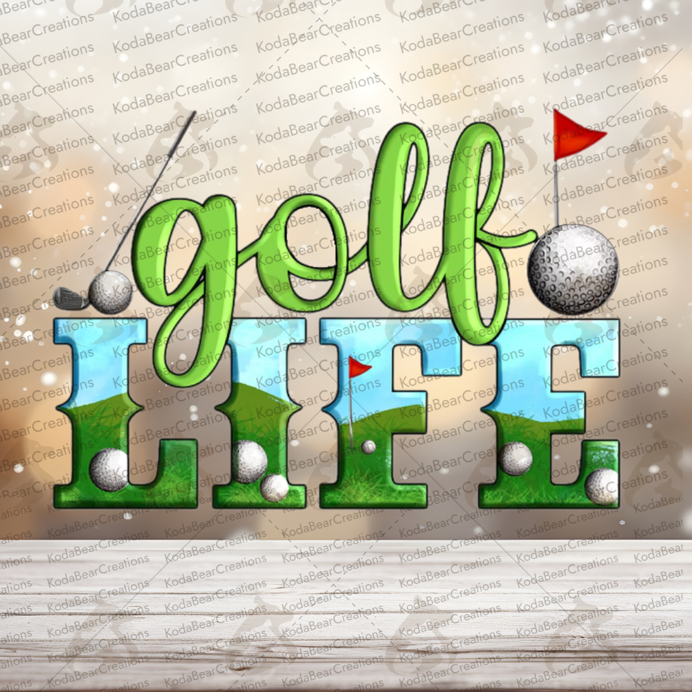 Golf Life UV DTF Decal-D280