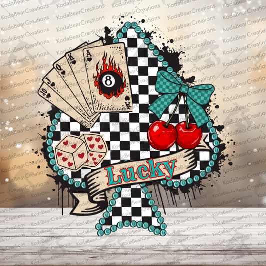 Lucky Spade 2 UV DTF Decal-D348