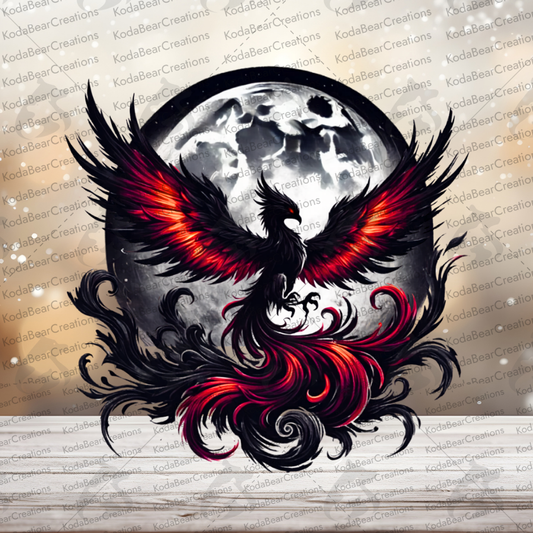 Lunar Phoenix UV DTF Decal-D315
