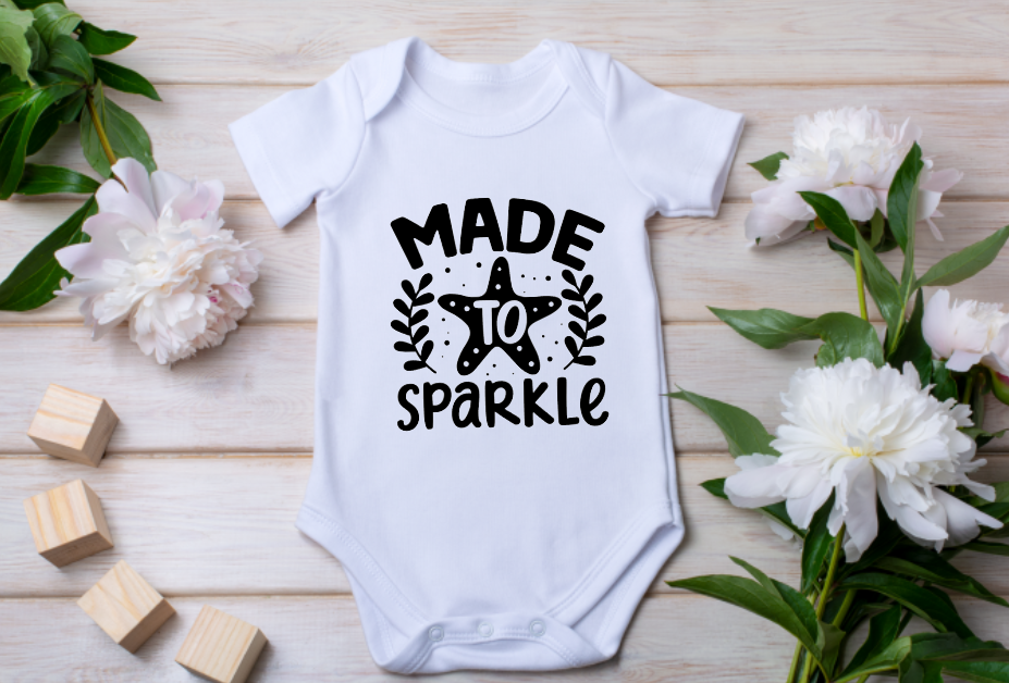 Made To Sparkle Onesie/Bodysuit