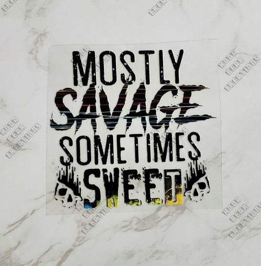 Mostly Savage Decal