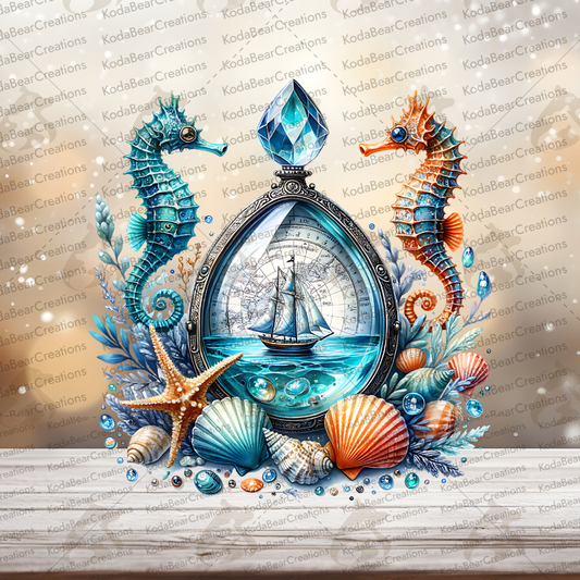 Nautical Bottle UV DTF Decal-D299