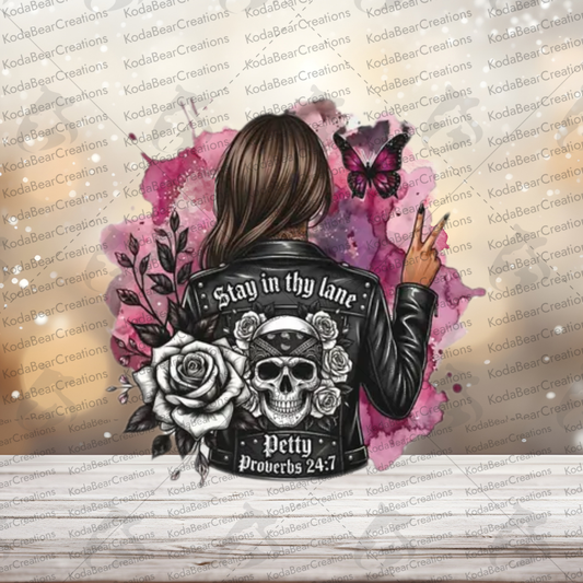 Petty Proverbs UV DTF Decal-D349