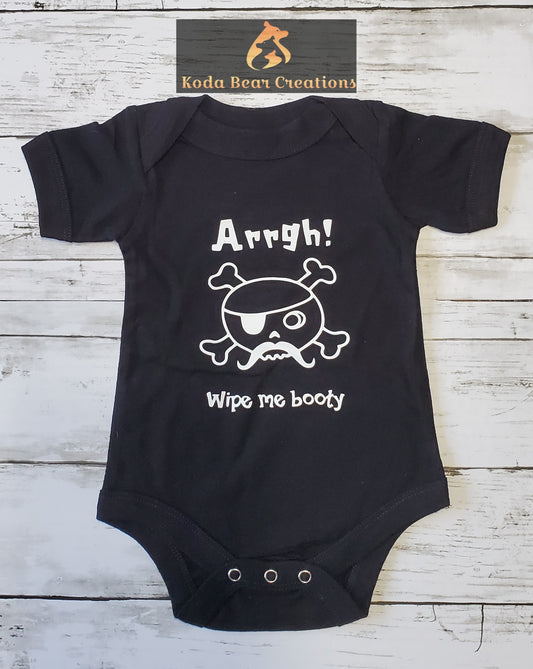 Arggh, wipe me booty Onesie/Bodysuit