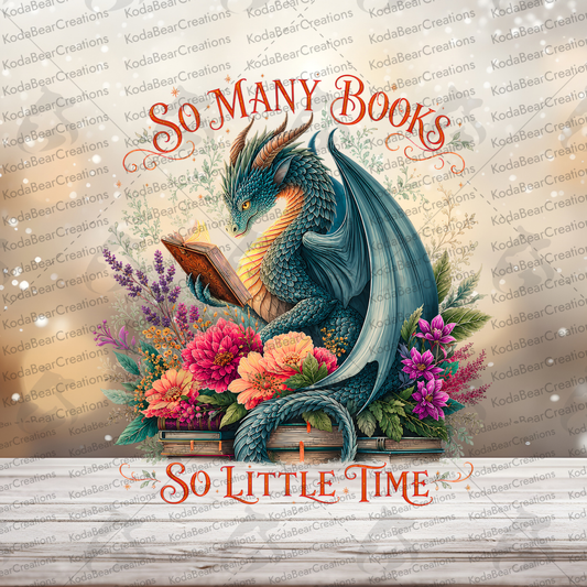 So Many Books UV DTF Decal-D349