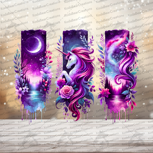 Unicorn Brushstrokes UV DTF Decal-D341
