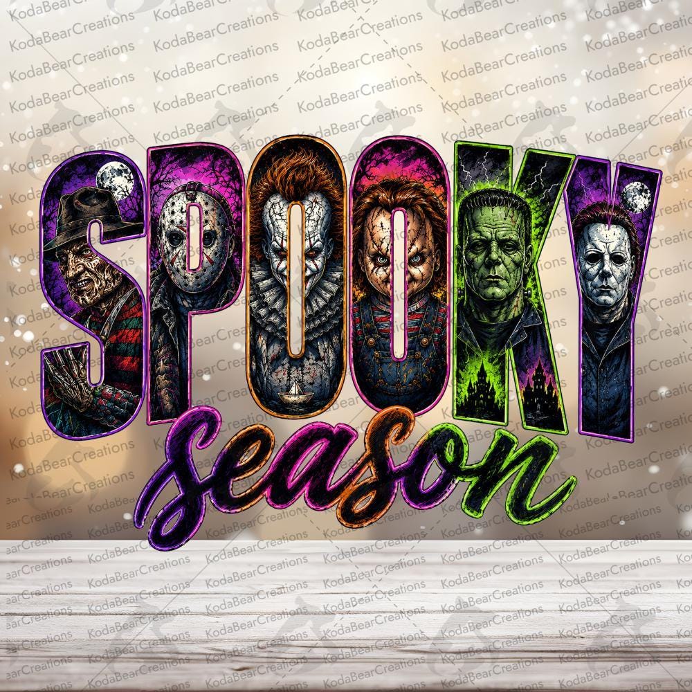 Halloween Uv Dtf Decal, Tumbler Wrap 6in, Waterproof Scratch Coat