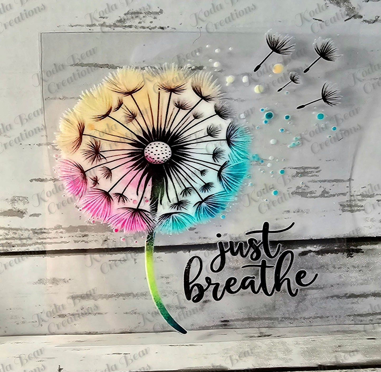 Just Breath UV DTF Decal