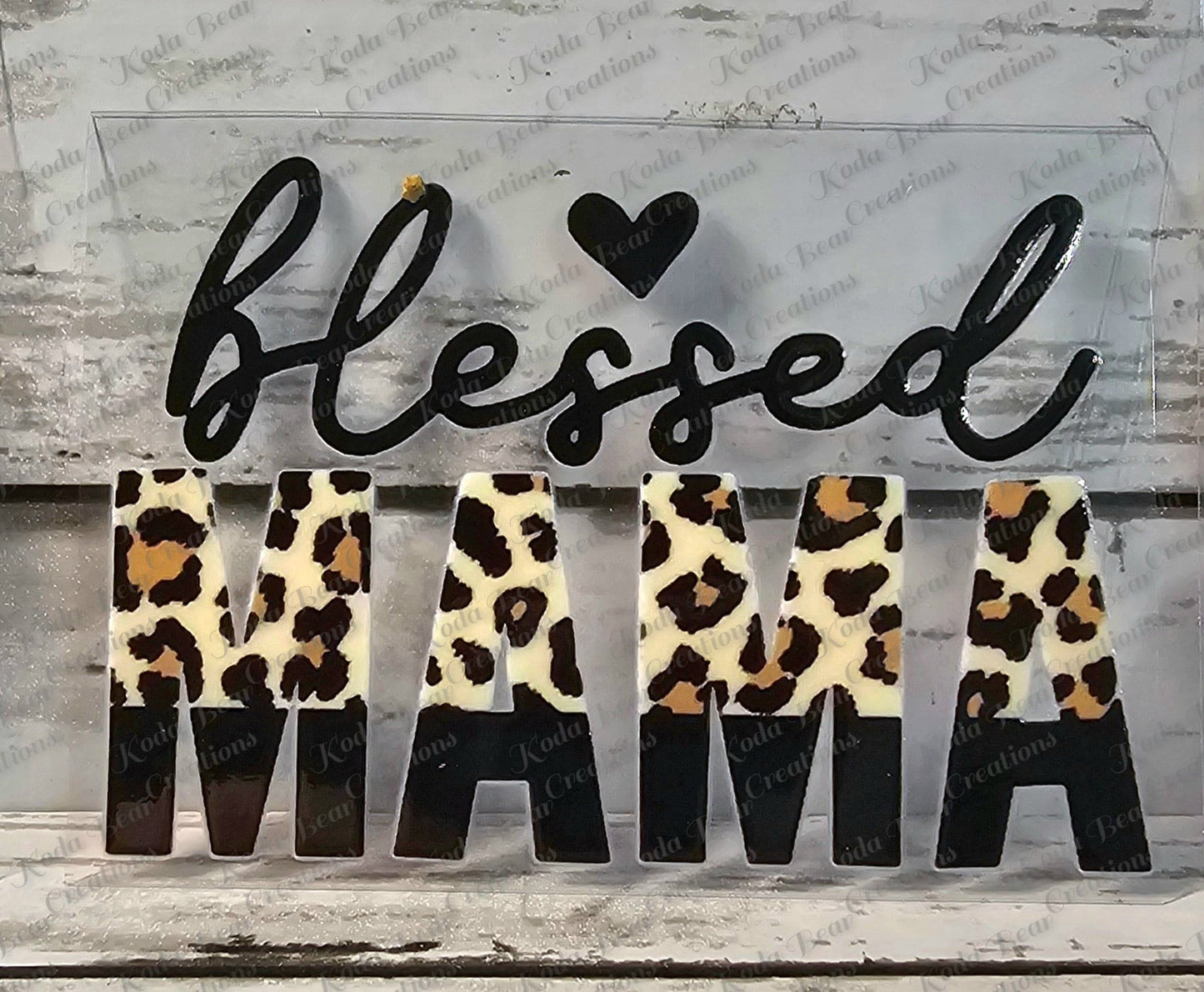 Blessed Mama UV DTF Decal