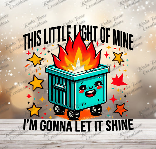 I'm Gonna Let It Shine UV DTF Decal-D009
