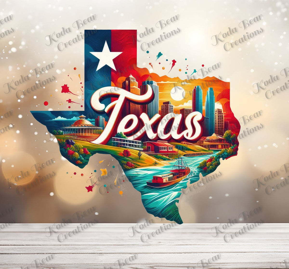 Texas State UV DTF Decal-D091