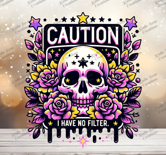 No Filter UV DTF Decal-D173