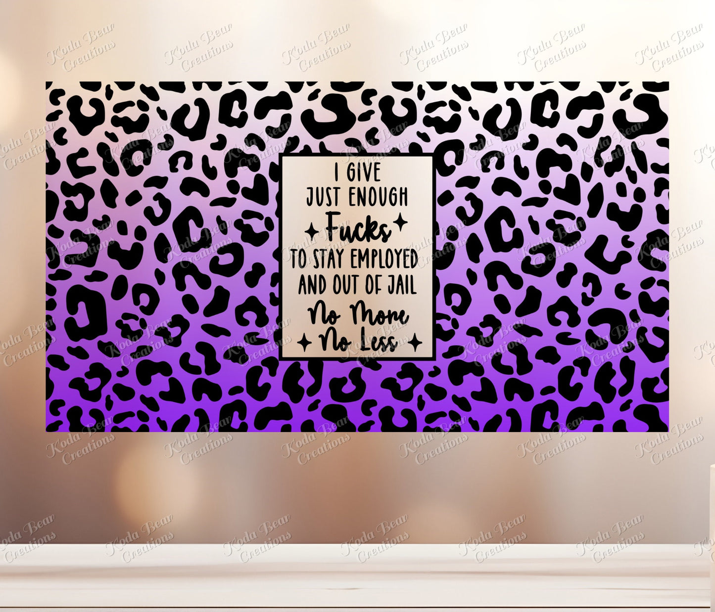 Just Enough F*cks 16oz wrap-W002